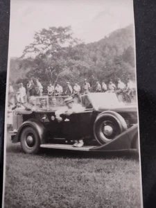1940 Echt Foto Präsident Franklin D. Roosevelt Great Smokey Mountains Park Tour - Bild 1 von 2
