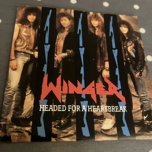 Winger- Headed For A Heartbreak- Atlantic Records - Original Single 1991 - Picture 1 of 4
