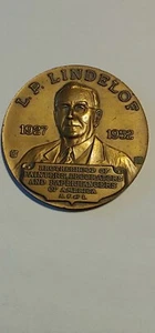 1927-1952 L P Lindelof Maler, Dekorateure & Papieraufhänger Medaille schön! - Bild 1 von 4