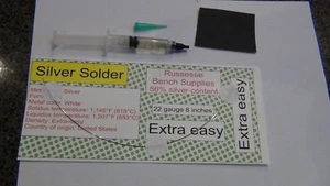 Kit de reparación de joyas extra fácil de alambre y flujo de plata esterlina. - Imagen 1 de 3