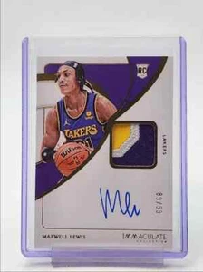 MAXWELL LEWIS 2023-24 IMMACULATE RPA ROOKIE PATCH AUTOGRAPH RC AUTO 89/99 - Picture 1 of 2
