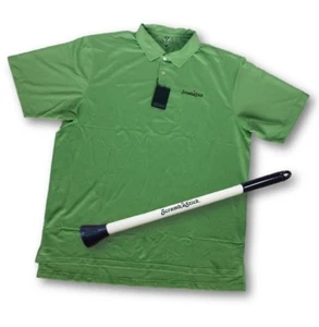 CAMISA POLO DE GOLF ORIGINAL SCRAMBLESTICK SHORTY & WEDGE XL VERDE ABSORBENTE DE HUMEDAD - Imagen 1 de 6