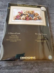 NIP 2000 Dimensions Gold Collection "A Row of Love" Counted Cross-stitch #35039 - Bild 1 von 5