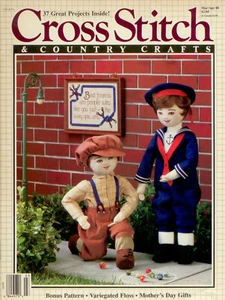 Cross Stitch & Country Crafts Magazine - Mar/Apr 1988 - Many Lovely Projects - Picture 1 of 12