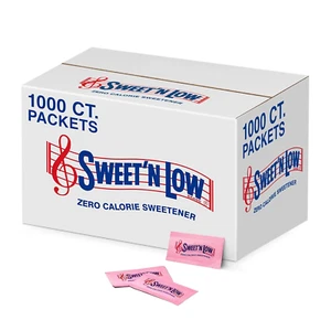 Zero Calorie Sweetener Packets, 1000 Ct, Kosher & Gluten Free, Low Glycemic Inde - Picture 1 of 12