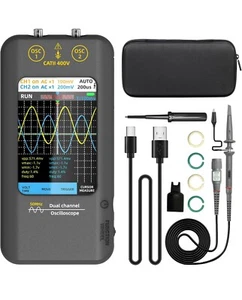 BSIDE Dual Channels Handheld Oscilloscope 50MHz Bandwidth 3.98" Full-Viewing ... - Picture 1 of 7