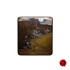 Japanese lacquer box - Makie Suzuri Bako Tsukiyo ni Ume Zu (Suzuribako-10)
