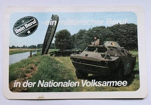 DDR Taschenkalender Nationale Volksarmee 1987 NVA Panzer BRDM-2 SPW Ostalgie - Picture 1 of 2