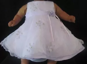 La Princess ärmelloses lila Kleid mit Blumen Größe 3-6 Monate - Bild 1 von 3