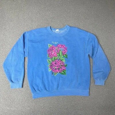 urban outfitters 'Bloom Where You Are Planted' Sudadera Floral Grande Azul Foto 1 de 4