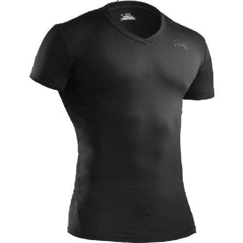 Under Armour HeatGear Tactical Compression V-neck Men Shirt Black Large 1216010