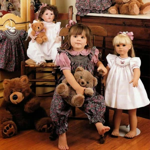Creative Keepsakes Bishop Trio Heirloom Smocking Dress Bubble & Romper SZ 2-8 FF - Picture 1 of 3