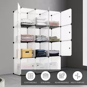 Heavy Duty 12 Cube Storage Organizer Cabinet Closet Storage Shelves Bookshelf - Picture 1 of 11