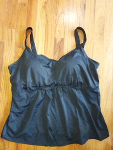 Badeanzüge für Damen schwarz Badekleid Oberteil #64-0983-3 Größe 26 neu mit Etikett - Bild 1 von 6