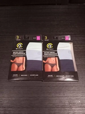 BIKINI DEPORTIVO CHAMPION MICRO MALLA RENDIMIENTO TALLA XXL 2 Pack De 3 Foto 1 de 4