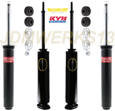 KYB DIANTEIRO E TRASEIRO MONROE 4 AMORTECEDORES serve para Z31 Nissan 300zx 1984 84 85 86 87 88 89 - Imagem 1 de 4