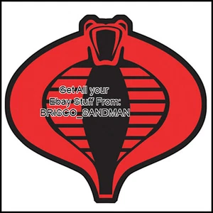 Fridge Fun Refrigerator Magnet GI JOE: COBRA LOGO -Version A- 80s Retro - Picture 1 of 3
