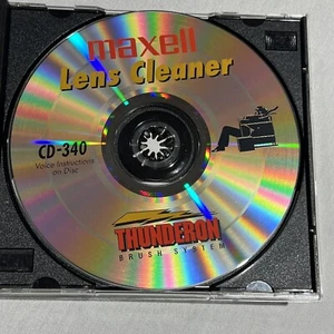 Maxell CD-340 Lens Cleaner Thunderon Brush System CD DVD CD-ROM Video Games - Picture 1 of 10