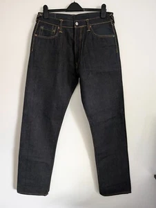 Herren Evisu No2 Indigo Blau Selvedge Japanese Denim Jeans Deadstock Neu aus altem Lagerbestand W33 L34 - Bild 1 von 20