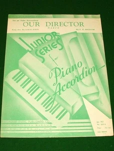 Partituras acordeón NUESTRO DIRECTOR (marzo) 1952 arreglo fácil, buen estado - Imagen 1 de 2