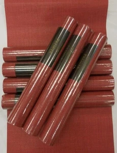 Grasscloth Textured Wallpaper Burgundy 7 Rolls - Picture 1 of 4