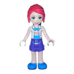 LEGO Friends Minifigur MIA frnd435 weiß Top mit Pfotenabdrücken aus Set # 41446 - Bild 1 von 2