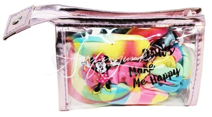 Disney Parks Scrunchie Set Minnie Mouse Schleifen Make Me Happy Regenbogen bunt 4tlg - Bild 1 von 2