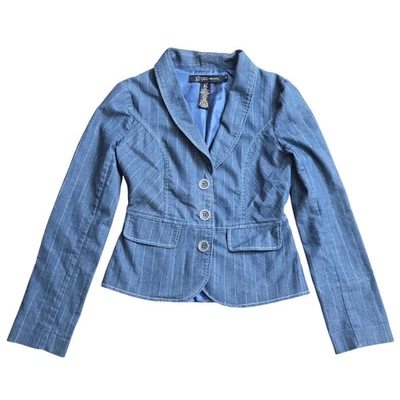 Chaqueta Blazer Grass Co. Para Mujer De Colección Y2K Elevada Grapa Rayas A Medida M Foto 1 de 4