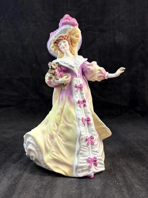 Royal Doulton Michael Doulton Evento Estatuillas 1995 Lily Estatuilla Dama con Cachorro Foto 1 de 4