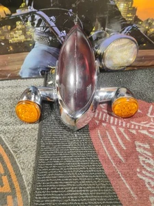 Chrome Tail Light Top Trim Cover For Indian Chief Chieftain Roadmaster 2014-2018 - Foto 1 di 5