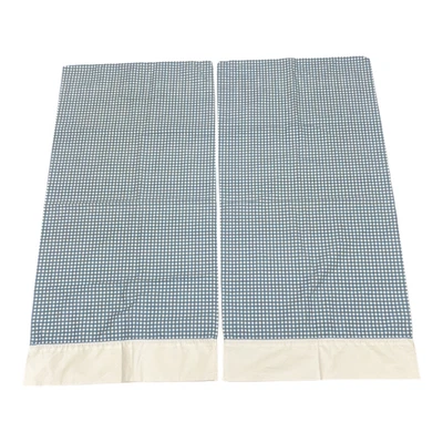 Juego de 2 fundas de almohada tamaño king guinga azul blanco a cuadros Westpoint Steven Check Foto 1 de 4