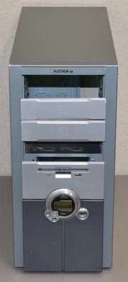 Vintage Ahanix Platinum XP ATX Computer Case with Blue Acrylic Side Panel Window - Image 1 of 4