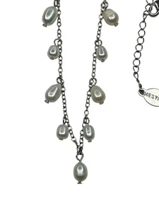 mestige’ Baroque Freshwater pearl necklace Silver Feminine Classy EUC - Picture 1 of 4