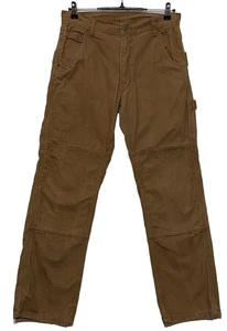 Pantalones de mezclilla Key para hombre 30X32 marrón pato carpintero lona doble rodilla ropa de trabajo - Imagen 1 de 10
