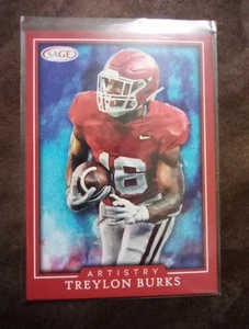 2022 SAGE High Series - Artistry Treylon Burks #ART-TB Red (RC) - Bild 1 von 2