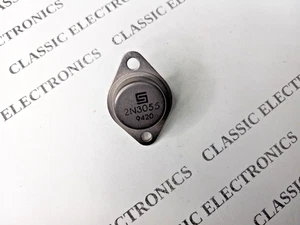 Genuine Solid State 2N3055 NPN Power Transistor 115W 60V 15A TO-3 - Picture 1 of 8