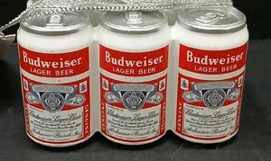 Paquete de 6 adornos de levas Kurt Adler Budweiser - Imagen 1 de 8