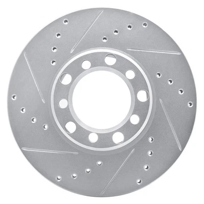 For Mercedes-Benz 450SLC 74 Brake Rotor eLINE Drilled & Slotted 1-Piece Front Foto 1 de 4