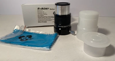 Nova Lente SVBONY Barlow 2X, Lente Barlow de 1,25 Polegadas / Multi Revestido - Imagem 1 de 4