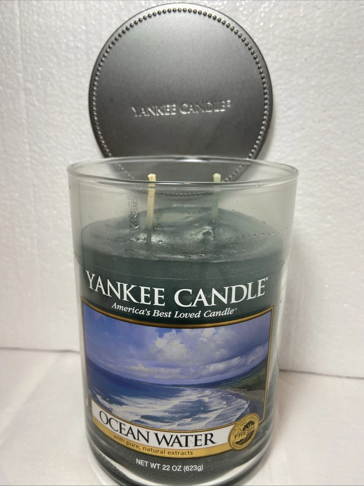 Yankee Candle Ocean Water 2 mechas 22 oz... Muy raro Foto 1 de 4