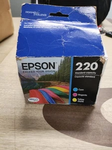 Epson 220 Farben Cyan Gelb Magenta Tintenpatronen EXP 11/2026 NEU Offene Verpackung - Bild 1 von 4