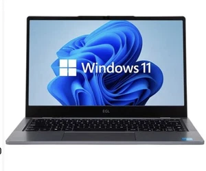 EGL 14'' Laptop 4GB 128GB eMMC N4020 Wi-Fi Bluetooth 2MP Camera Windows 11 HDMI - Picture 1 of 2