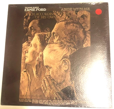 Tennessee Ernie Ford Abide With Me Lp country gospel hymns Still Sealed Mint - Image 1 of 4