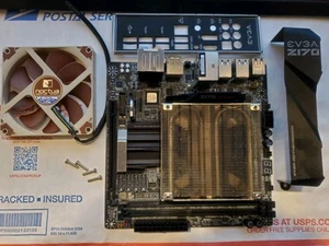 EVGA Z170 Stinger Mini ITX Motherboard-Intel Core i5 7600k 3.80GHz CPU-NOCTUA - Picture 1 of 15
