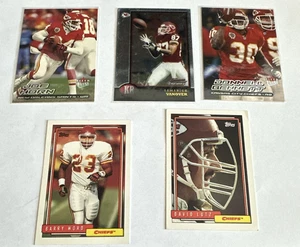 Kansas City Chiefs NFL Football Cards Collection Lot Of 5 Barry Word - Picture 1 of 12