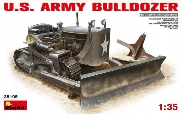 U.s. Army Bulldozer Kit 1 35 Miniart Min35195