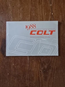 1988 88 Dodge Colt Owners Manual Guide Factory Original OEM Glovebox Book Used - Bild 1 von 2