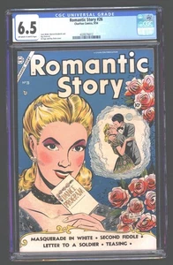 Romantic Story #26 CGC 6.5 1954 Rare Romance Charlton - Bild 1 von 2
