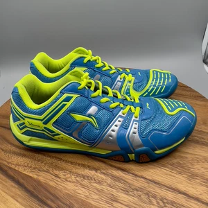 Li-Ning Xtructure Shoes Mens Size 9.5 Blue Green Badminton Pickleball Court Gym - Picture 1 of 8