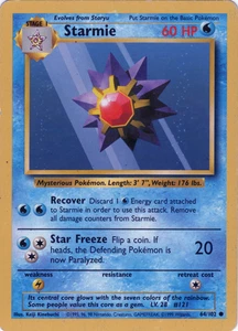 Starmie 64/102 | Base Set | Pokemon Card | English | Common - Picture 1 of 3